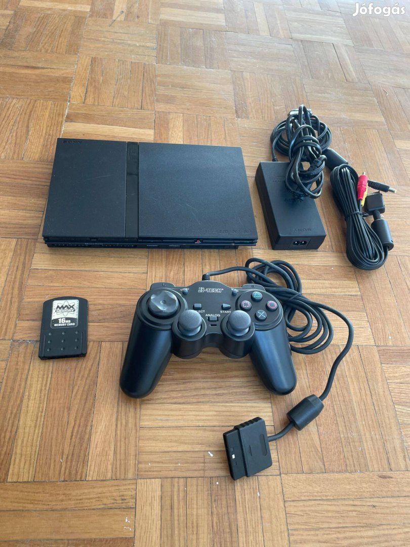 Play Station 2 Slim (Scph-79003) - Softmod (chippelt) memóriakártyával