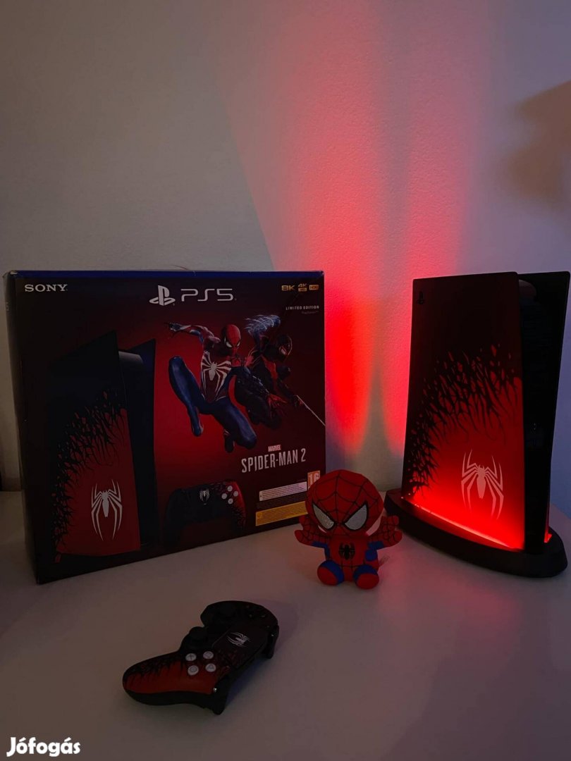 Play Station 5 Spider-man 2 Limited ajándék Venom LED Stand PS5