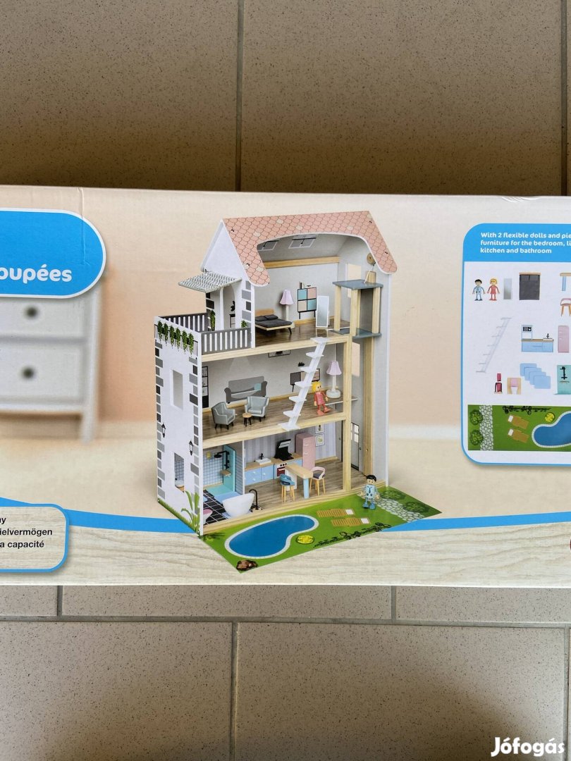 Play Tive új fa babaház ház bontatlan gyári dobozában