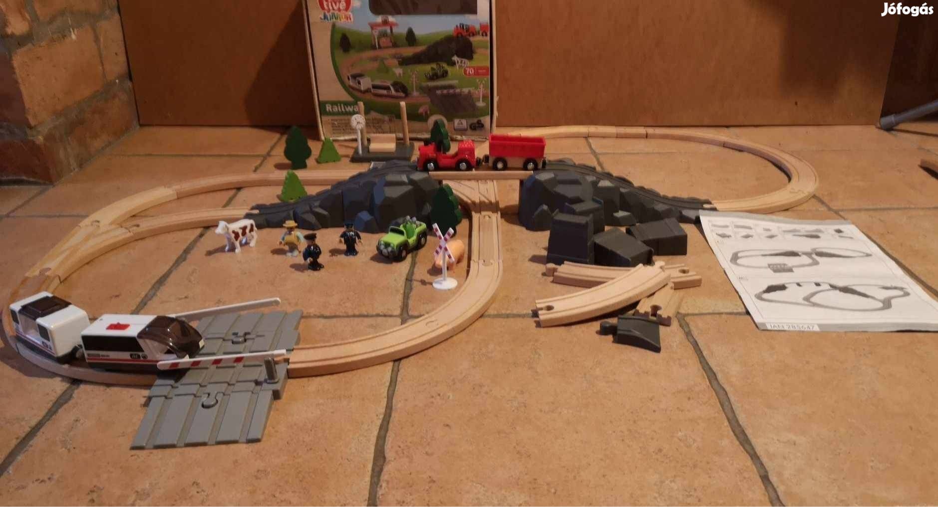 Play junior railway elektromos fa vonat szett