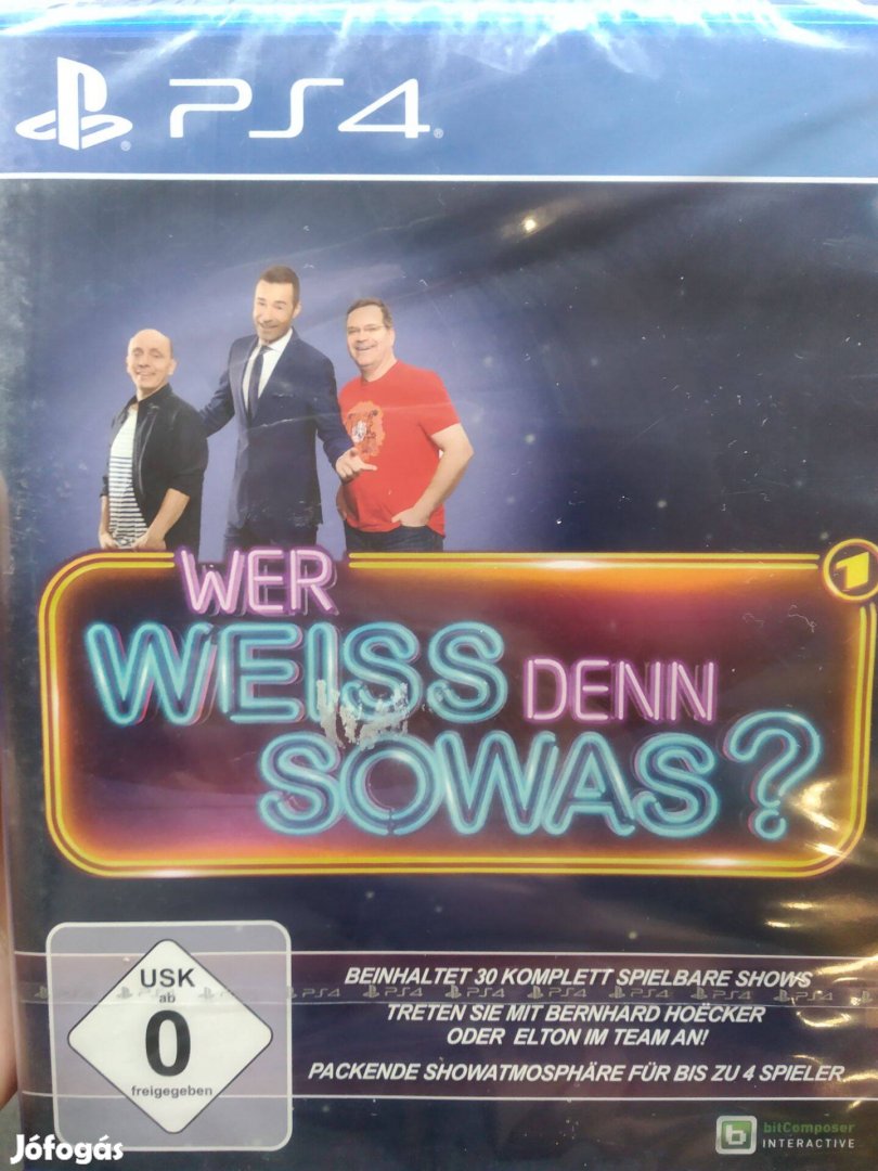 Play station 4 PS4 német nyelvű kvízjáték eredeti gyári bontatlan új