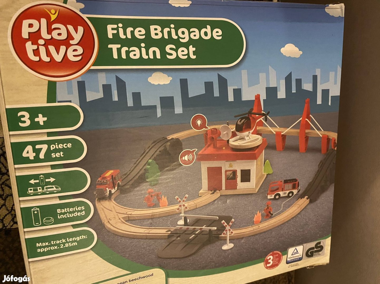 Play tive tűzoltó állomás fa vonat pálya