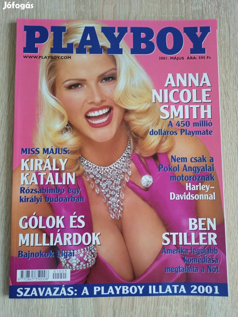 Playboy 2001 május Anna Nicole Smith gyűjtői, hibátlan darab