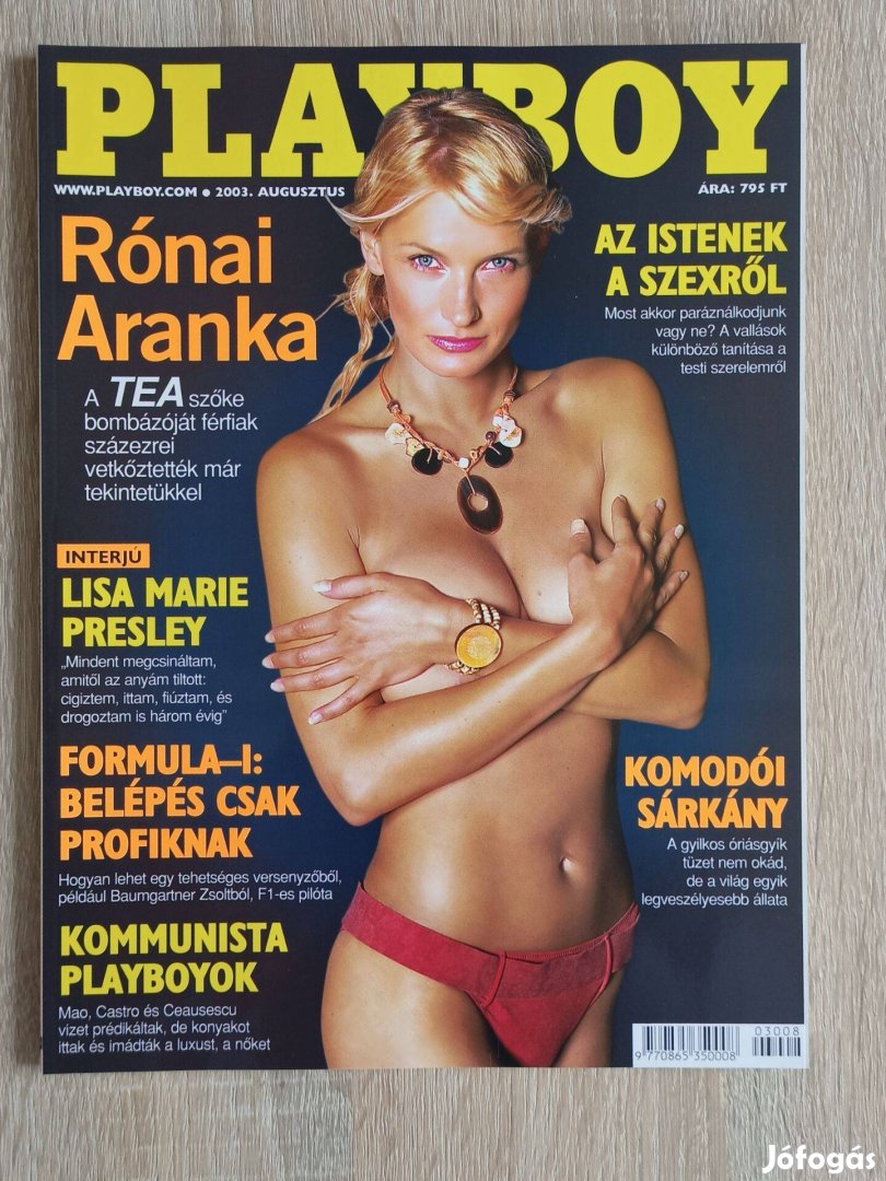 Playboy 2003 augustrus Rónai Aranka