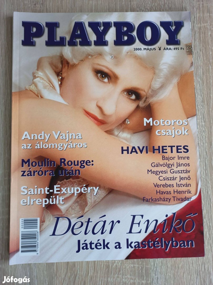 Playboy újság 2000 május Détár Enikő gyűjtői, hibátlan darab