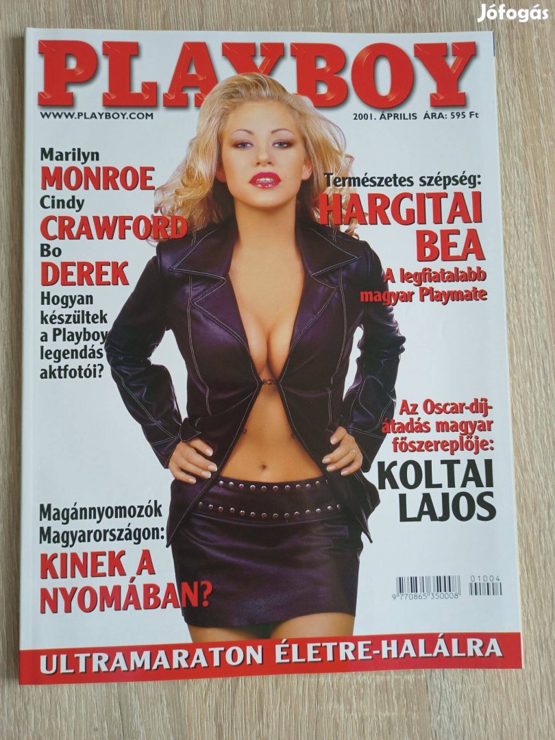 Playboy újság 2001 áptilis Hargitai Bea gyűjtői, hibátlan darab
