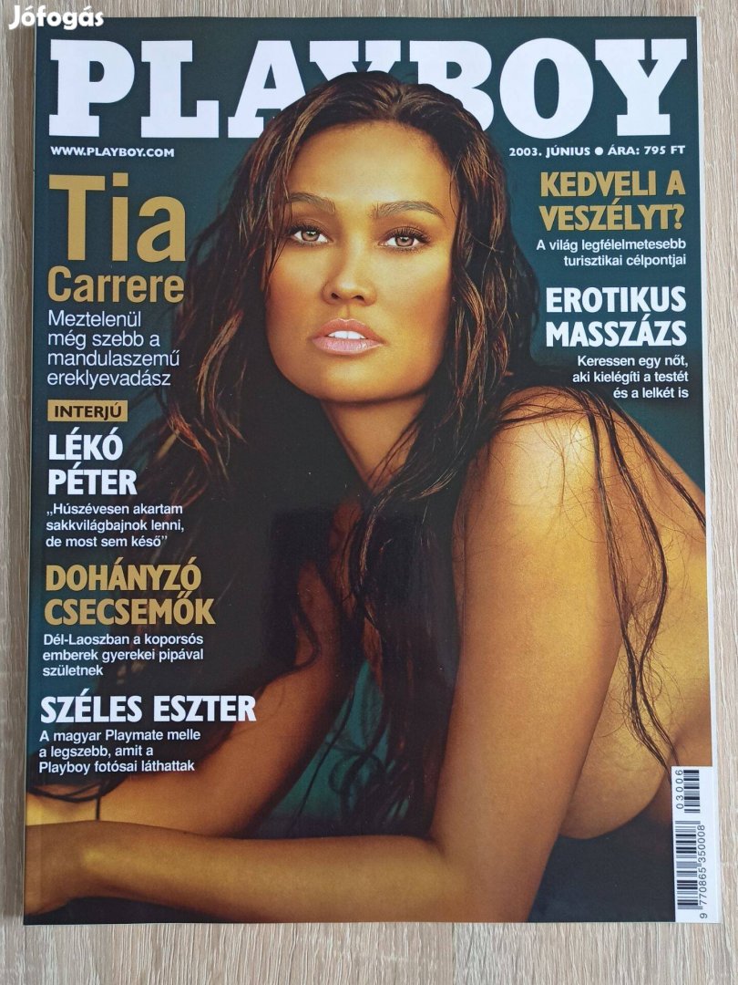 Playboy újság 2003 június Tia Carrere gyűjtői, hibátlan darab