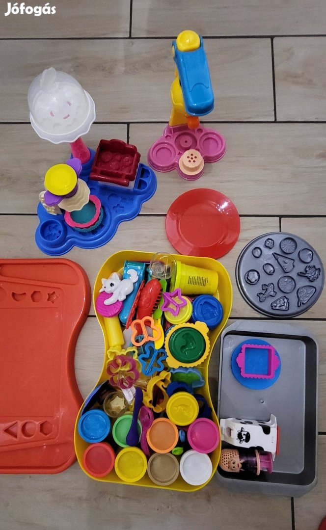 Playdoh gyurma süti és fagyi pizza készítő játék szett play doh