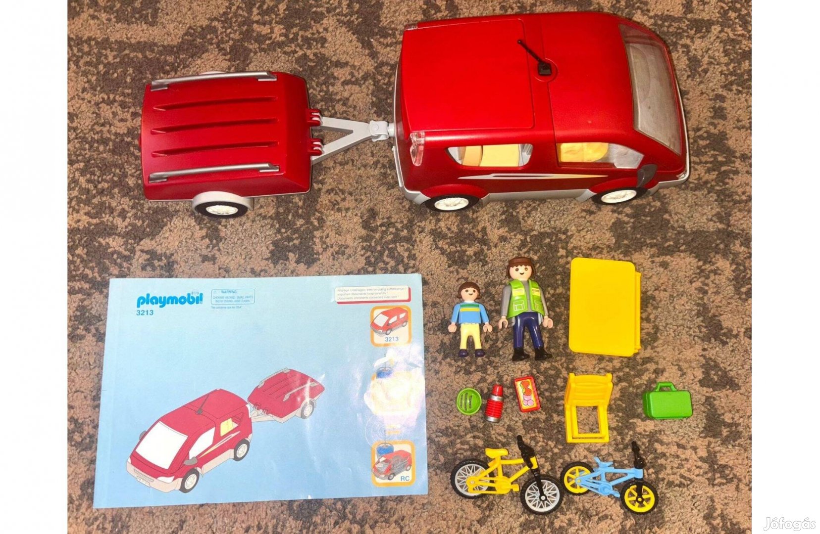 Playmobil 3213 - Családi autó utánfutóval