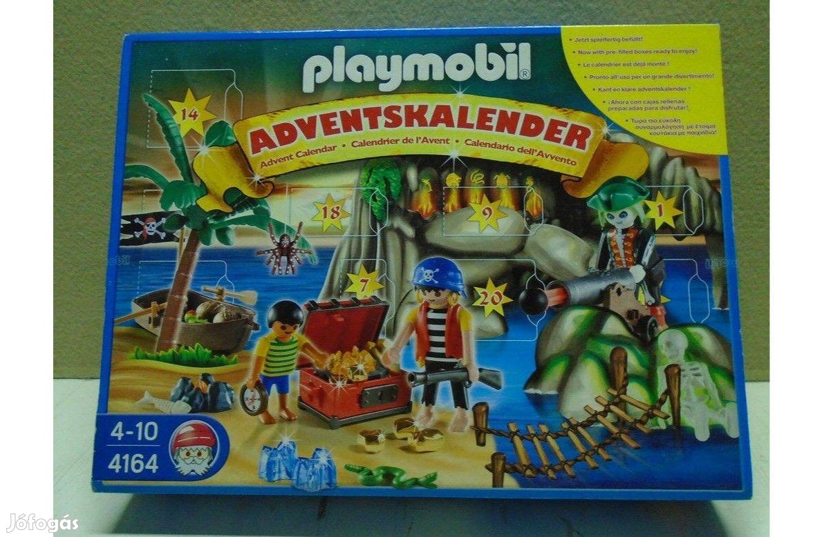 Playmobil 4164 - Adventi Naptár - Kalózsziget kincse - dobozos - új