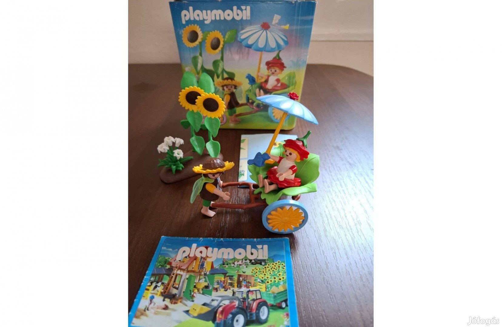 Playmobil 4197 Virágos riksa játék, bábu dobozában