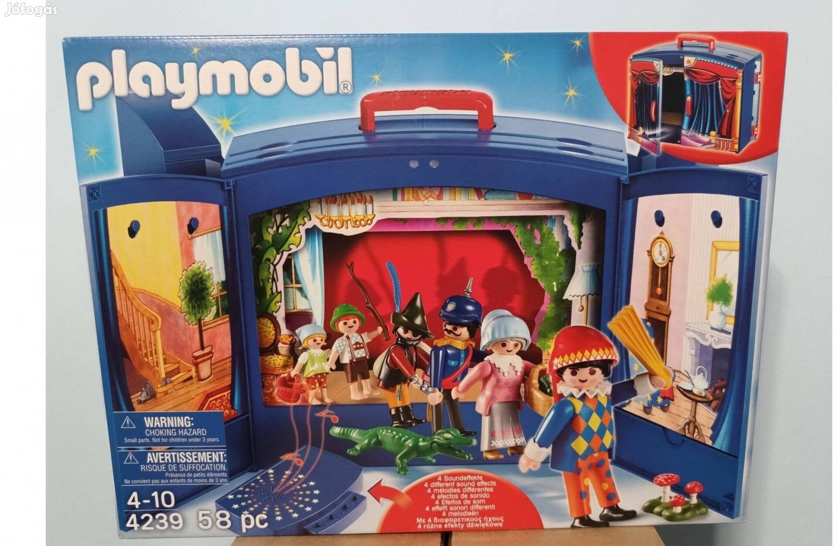 Playmobil 4239 Hordozható Bábszínház Új Bontatlan Ingy. Száll. Bp-en