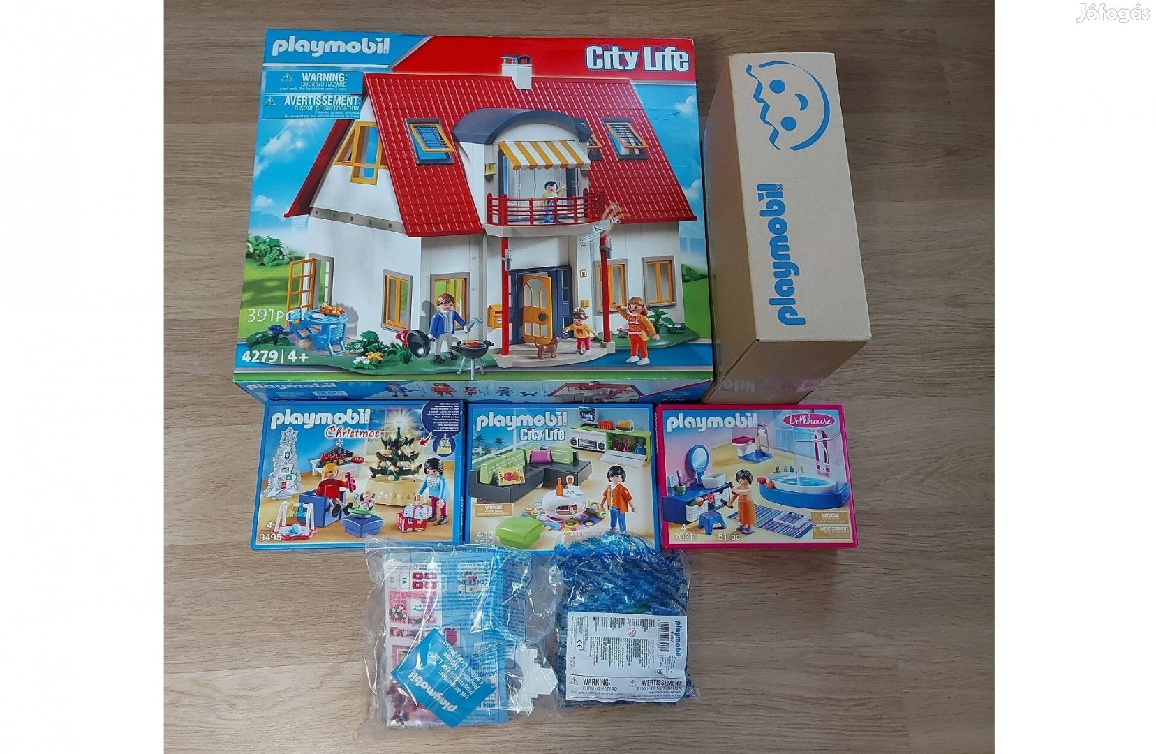 Playmobil 4279 ház oldal bővítéssel 5 szett bútorral új