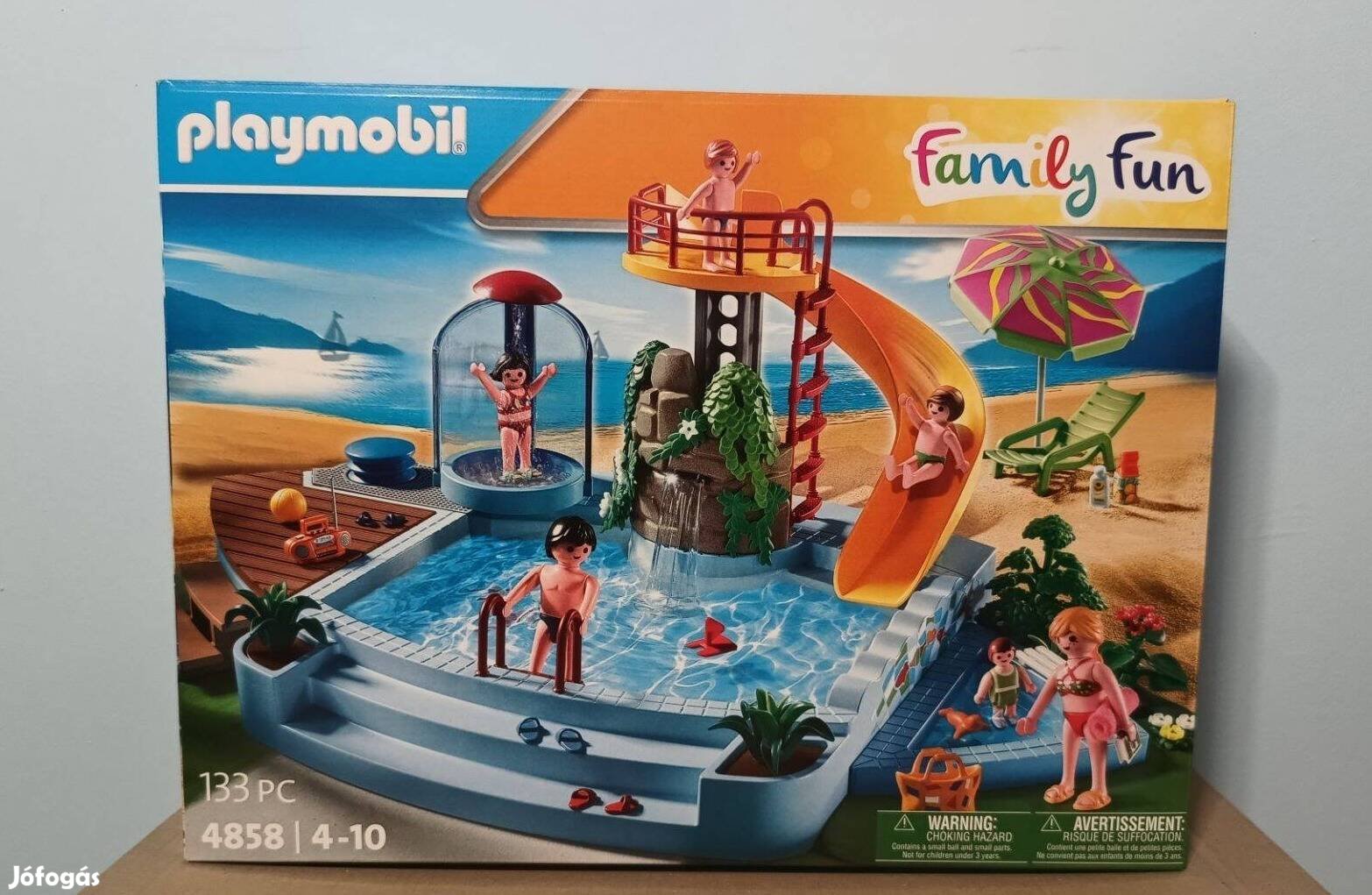 Playmobil 4858 Kültéri Úszómedence Csúszdával Új Bontatlan