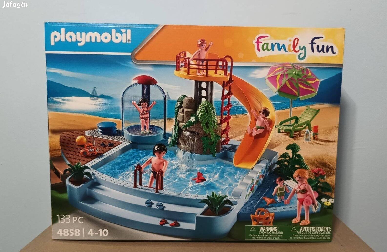 Playmobil 4858 Kültéri Úszómedence Csúszdával Új Bontatlan