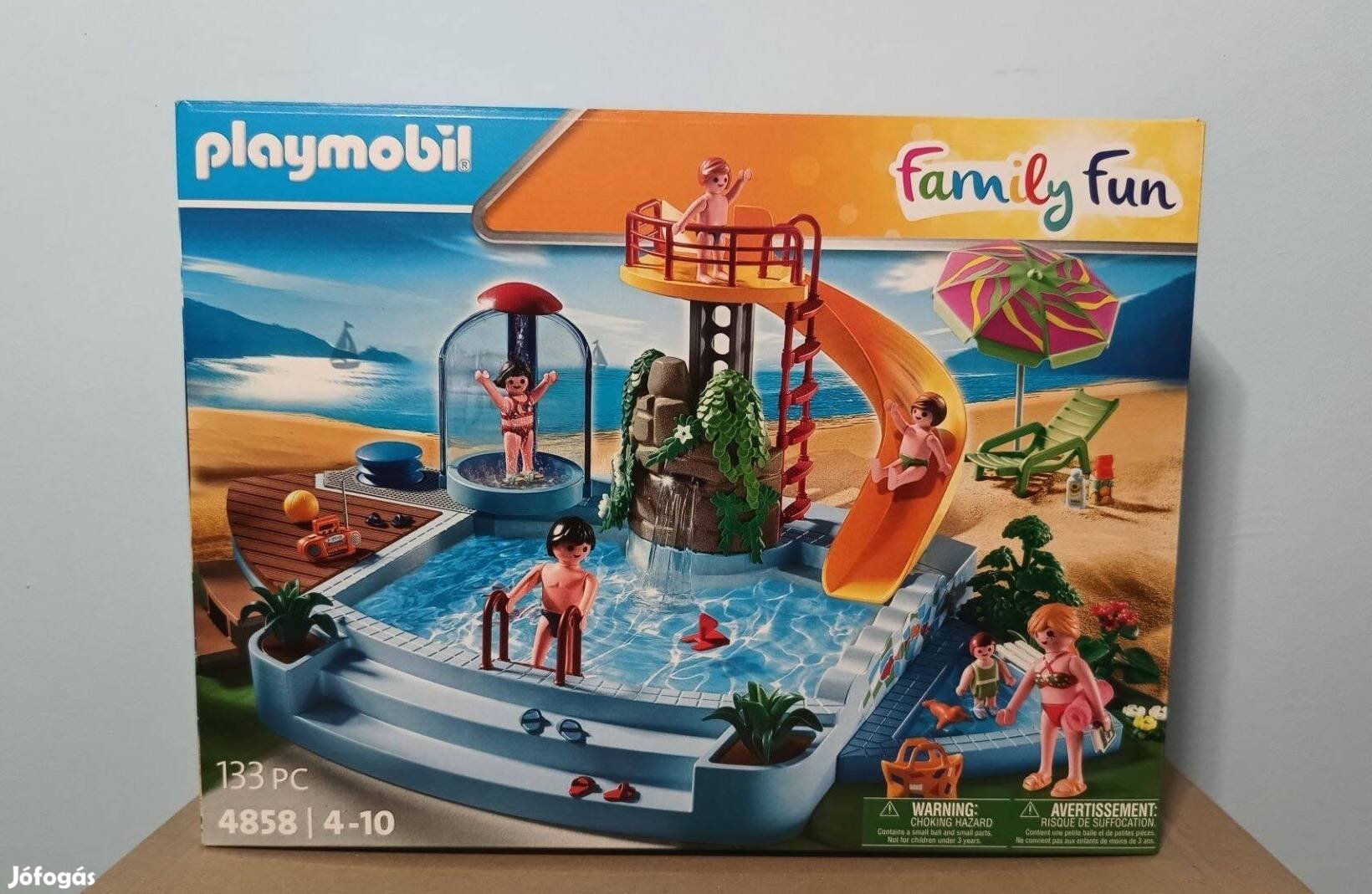 Playmobil 4858 Kültéri Úszómedence Csúszdával Új Bontatlan