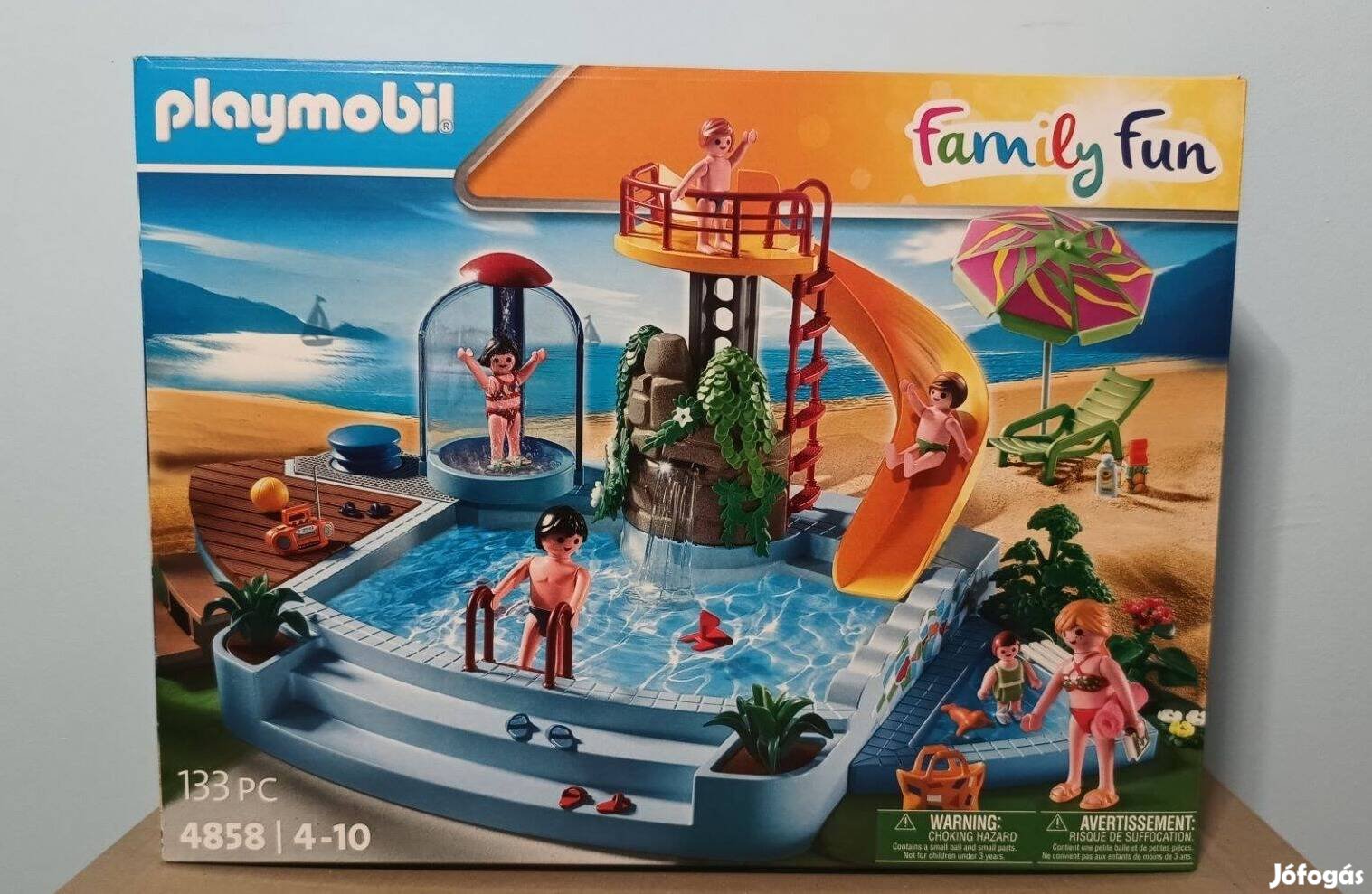 Playmobil 4858 Kültéri Úszómedence Csúszdával Új Ingy. Száll. Bp-en