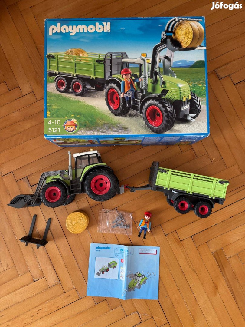 Playmobil 5121 mezőgazdasági traktor pótkocsival szinte teljes utasítá