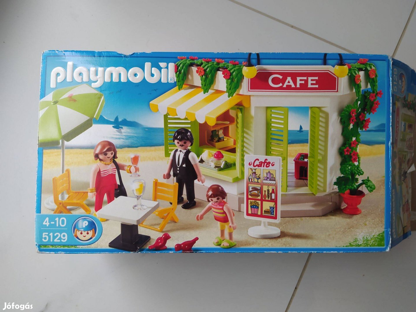 Playmobil 5129 kávézó, dobozában, leírással a képeken látható állapot