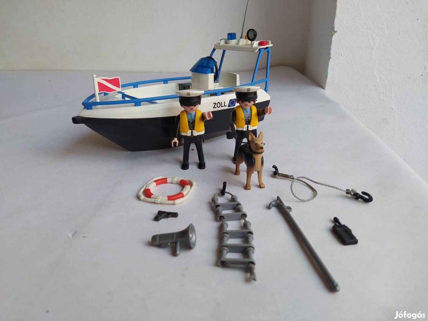 komme nikkel Streng Playmobil 5263 csónak határőrcsónak kiegészítőkkel kutyával határőrök -  Kecskemét, Bács-Kiskun