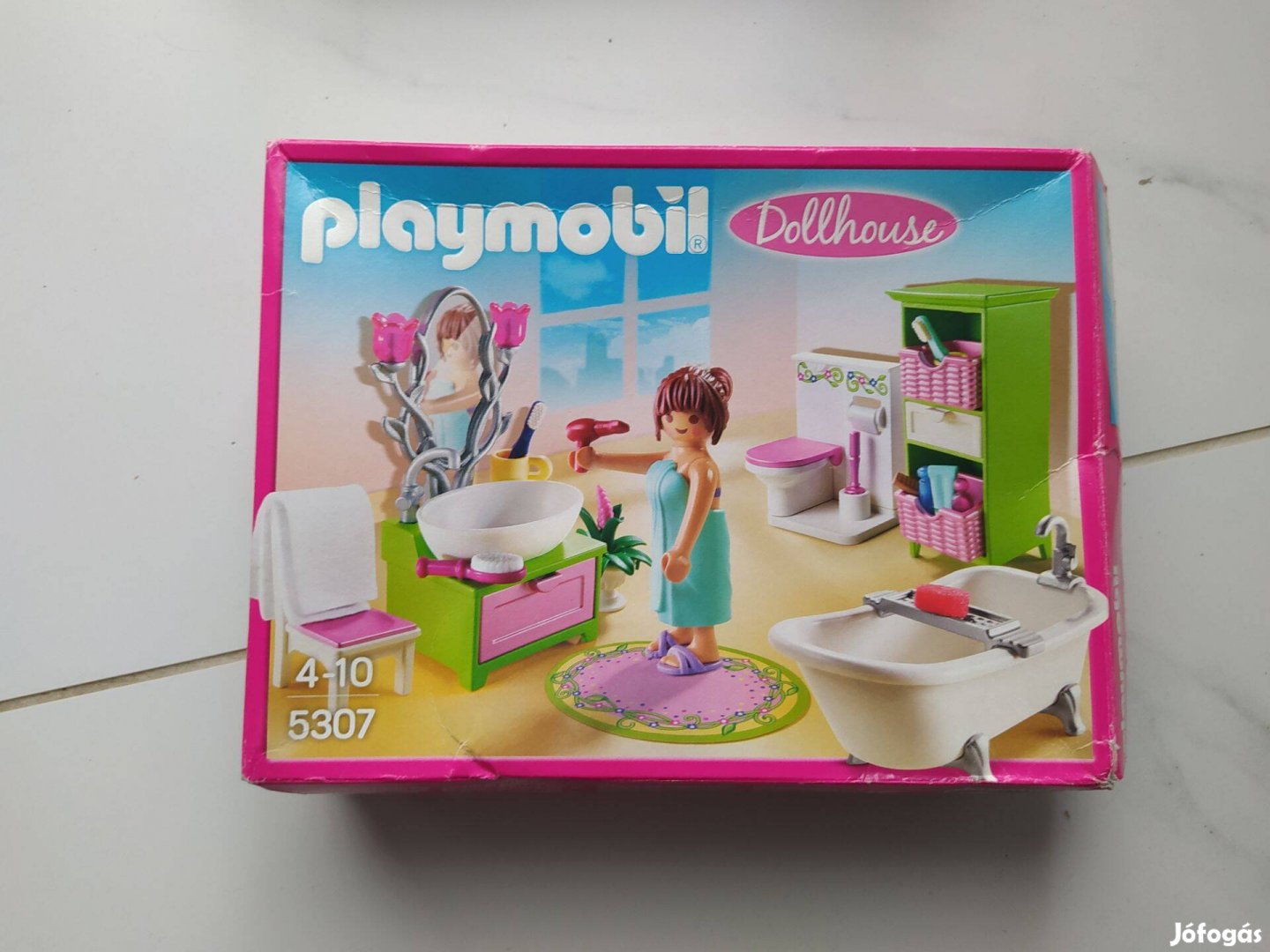 Playmobil 5307 fürdőszoba dobozában szép állapotban