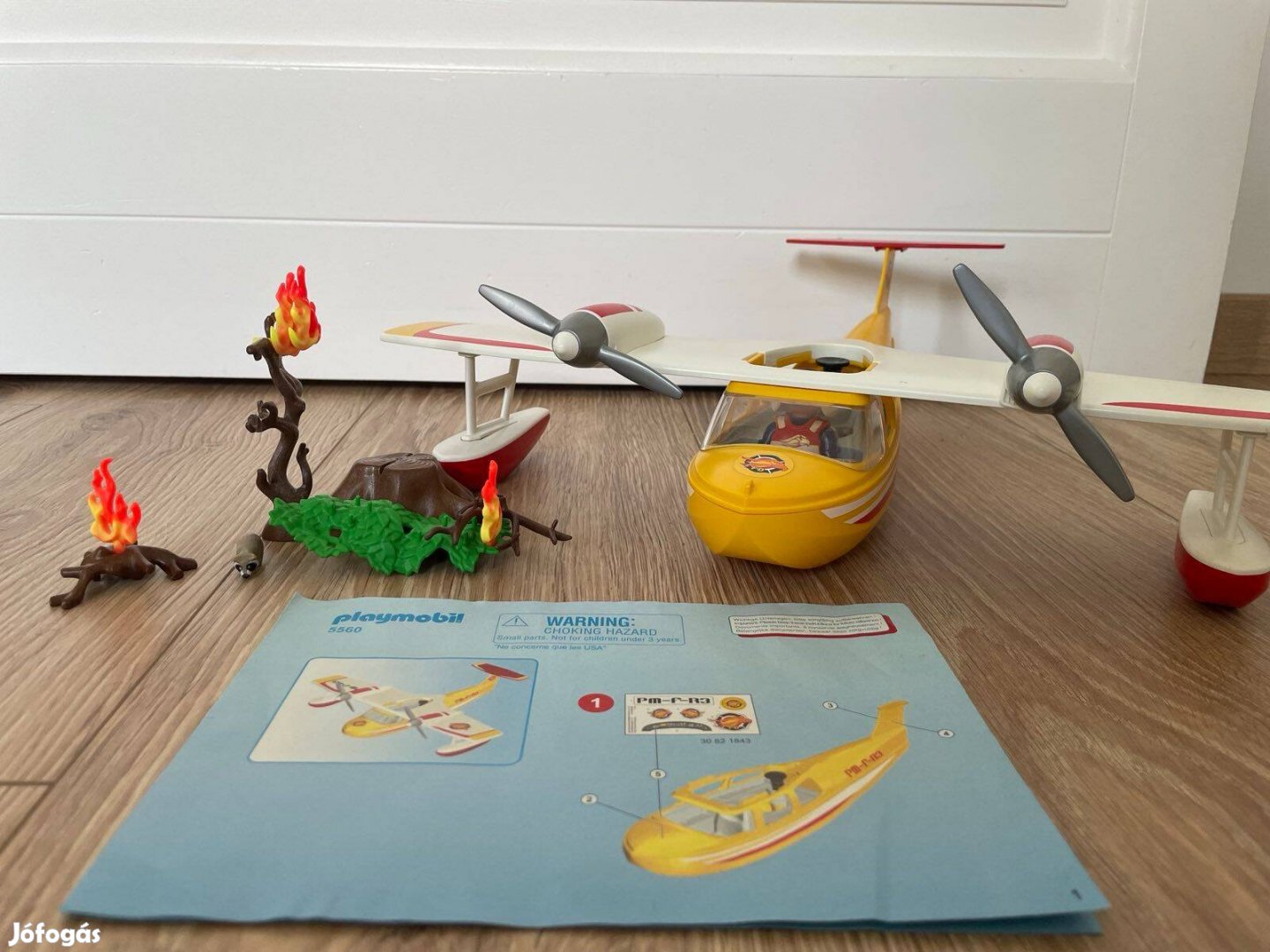 Playmobil 5560 Tűzoltó repülőgép hidroplán gyerekjáték