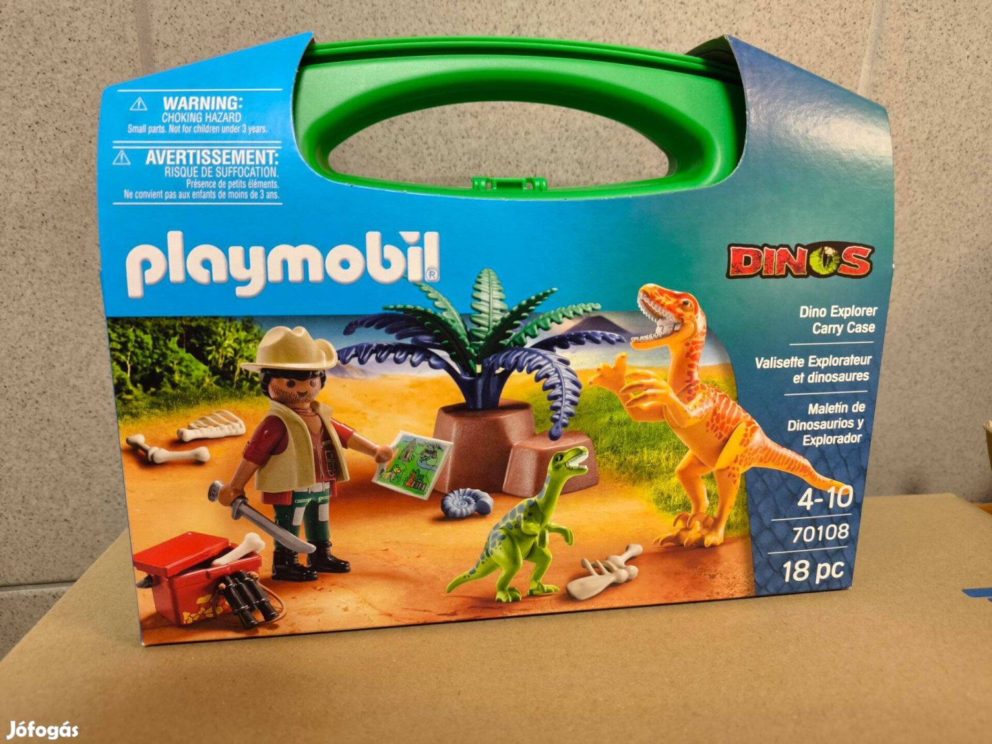 Playmobil 70108 Hordozható dinokutató szett velociraptorokkal új