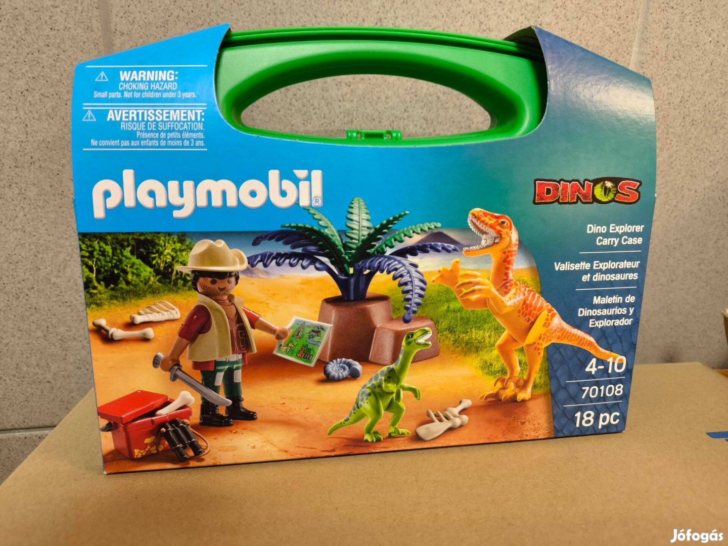 Playmobil 70108 Hordozható dinokutató szett velociraptorokkal új