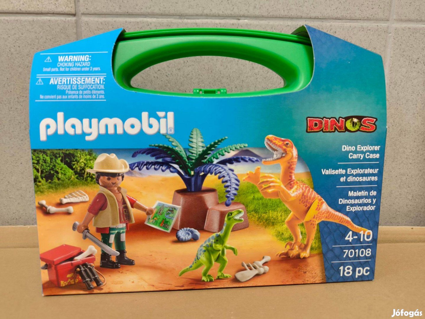 Playmobil 70108 Hordozható dinokutató szett velociraptorokkal új