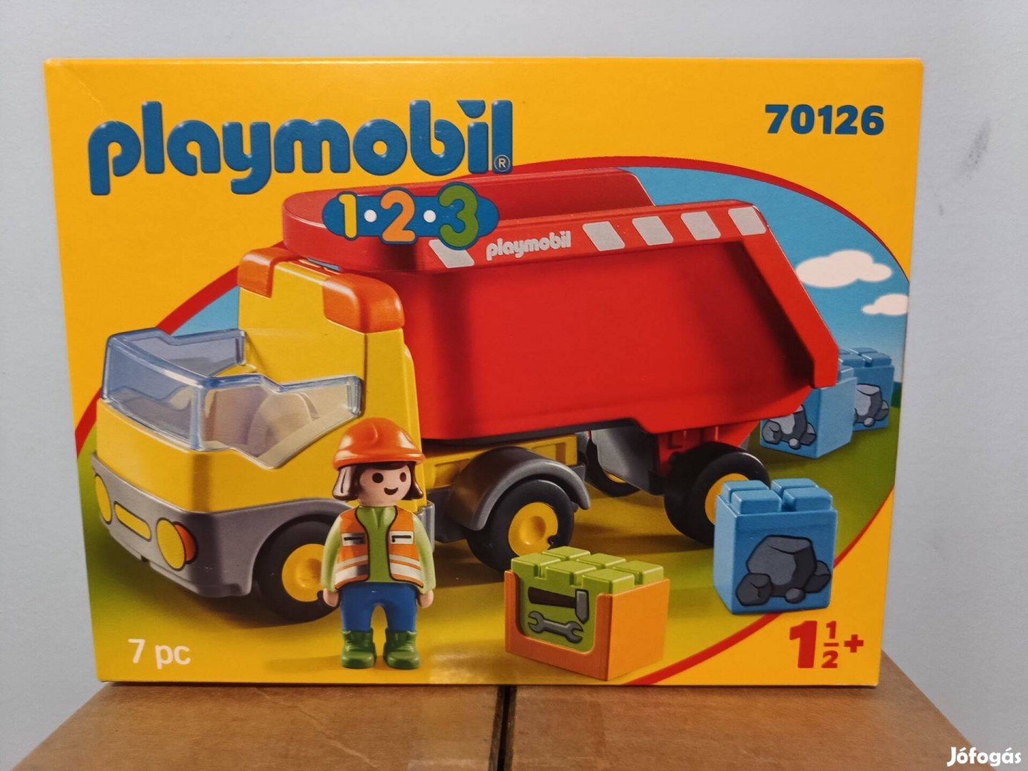 Playmobil 70126 (1.2.3) Billenős Teherkocsi Új Bontatlan