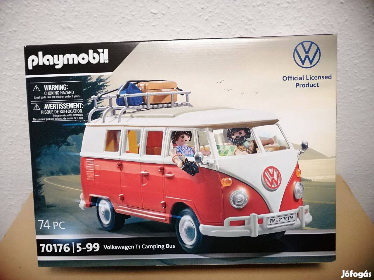 Playmobil 70176 Volkswagen Transporter T1 kempingbusz új, bontatlan