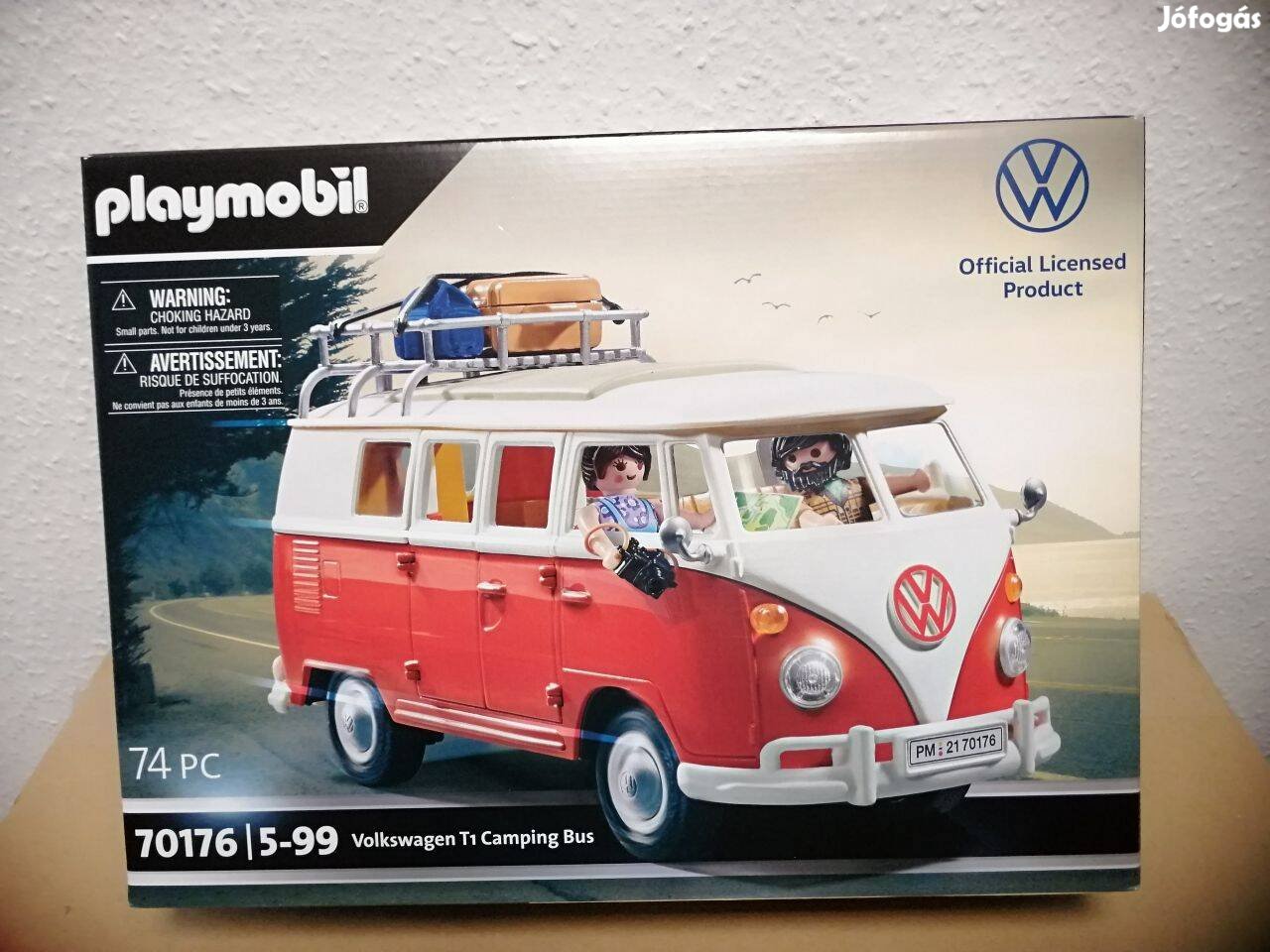 Playmobil 70176 Volkswagen Transporter T1 kempingbusz új, bontatlan