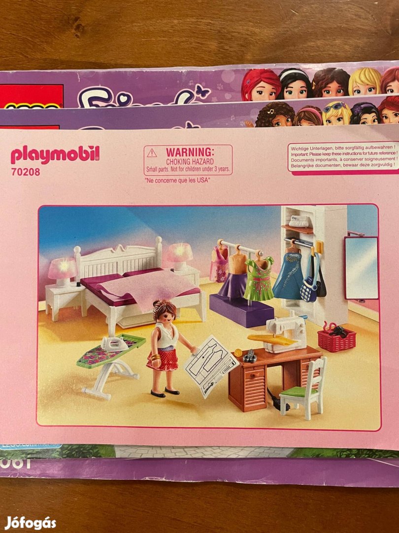 Playmobil 70208 hálószoba varrósarokkal