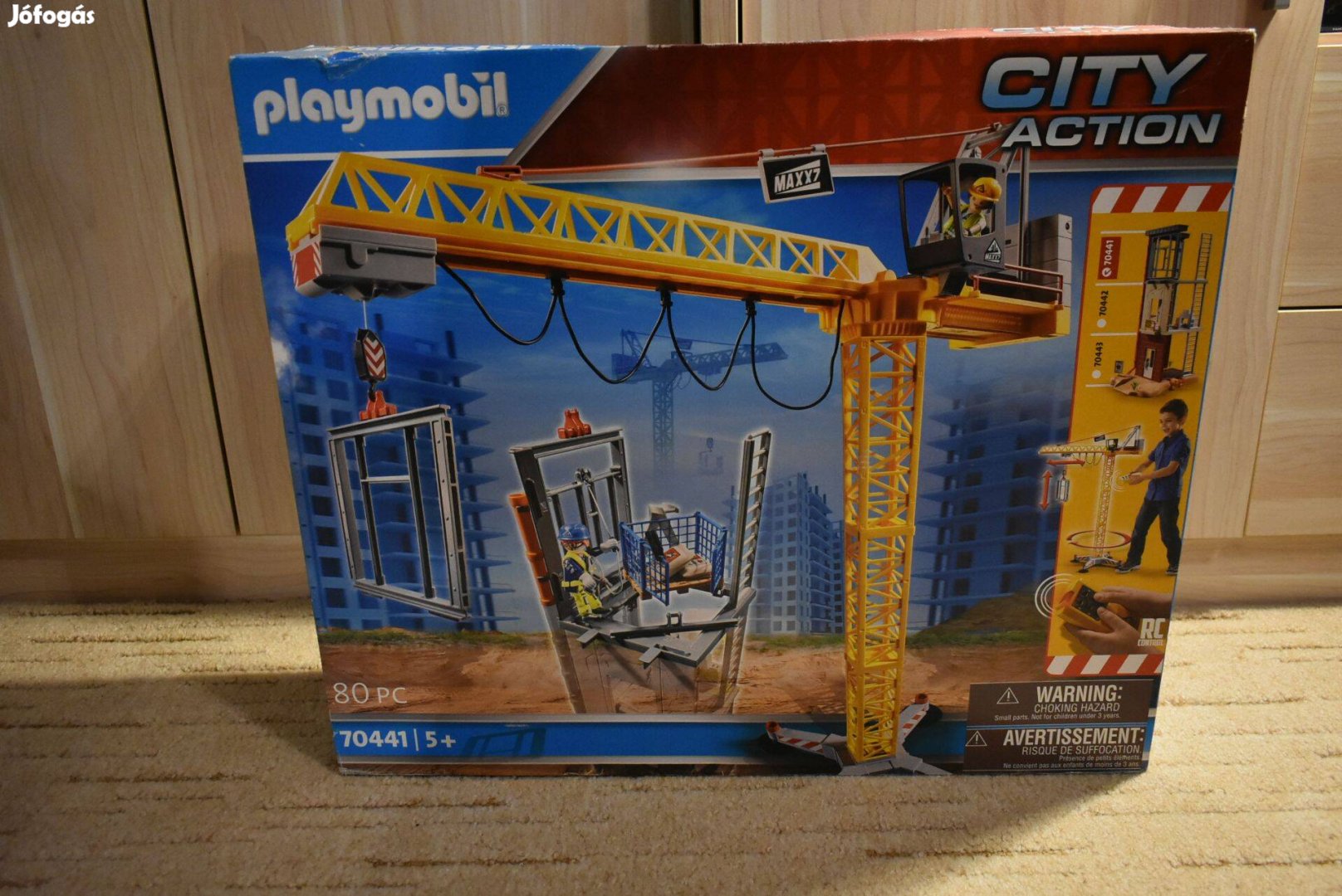 Playmobil 70441 City Action - Távirányítós építkezési daru új bontatla