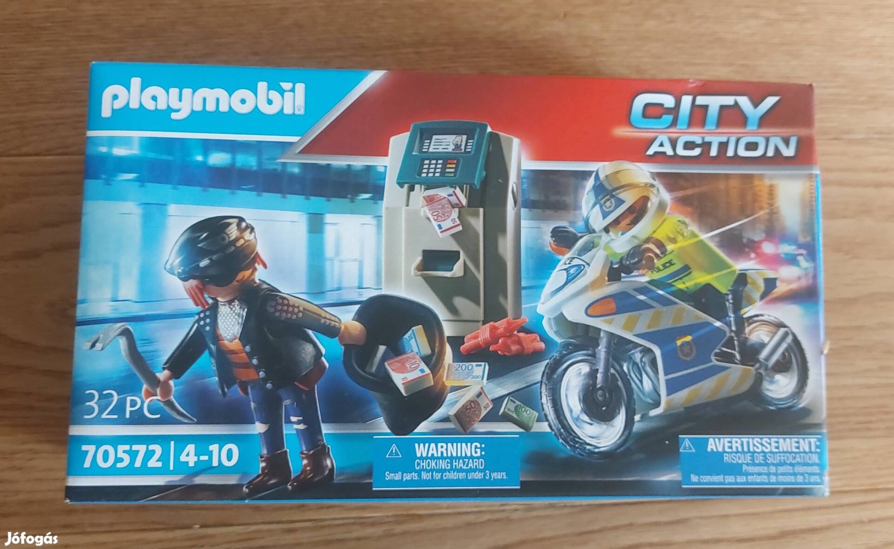 Playmobil 70572 Új! rendőrségi motor:pénztolvaj nyomában