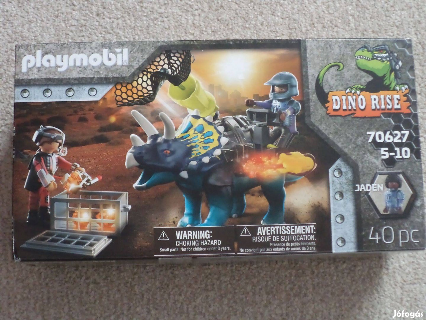 Playmobil 70627 Triceratops Zendülés a Legenda Köveinél, új