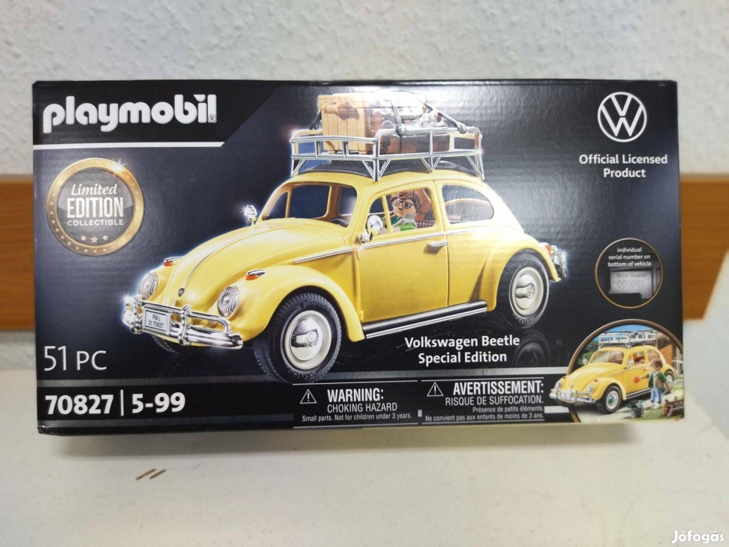 Playmobil 70827 Volkswagen Bogár limitált kiadás új, bontatlan