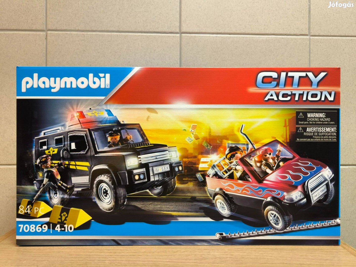 Playmobil 70869 SWAT rendőrautó vs banditák terepjárója új, bontatlan