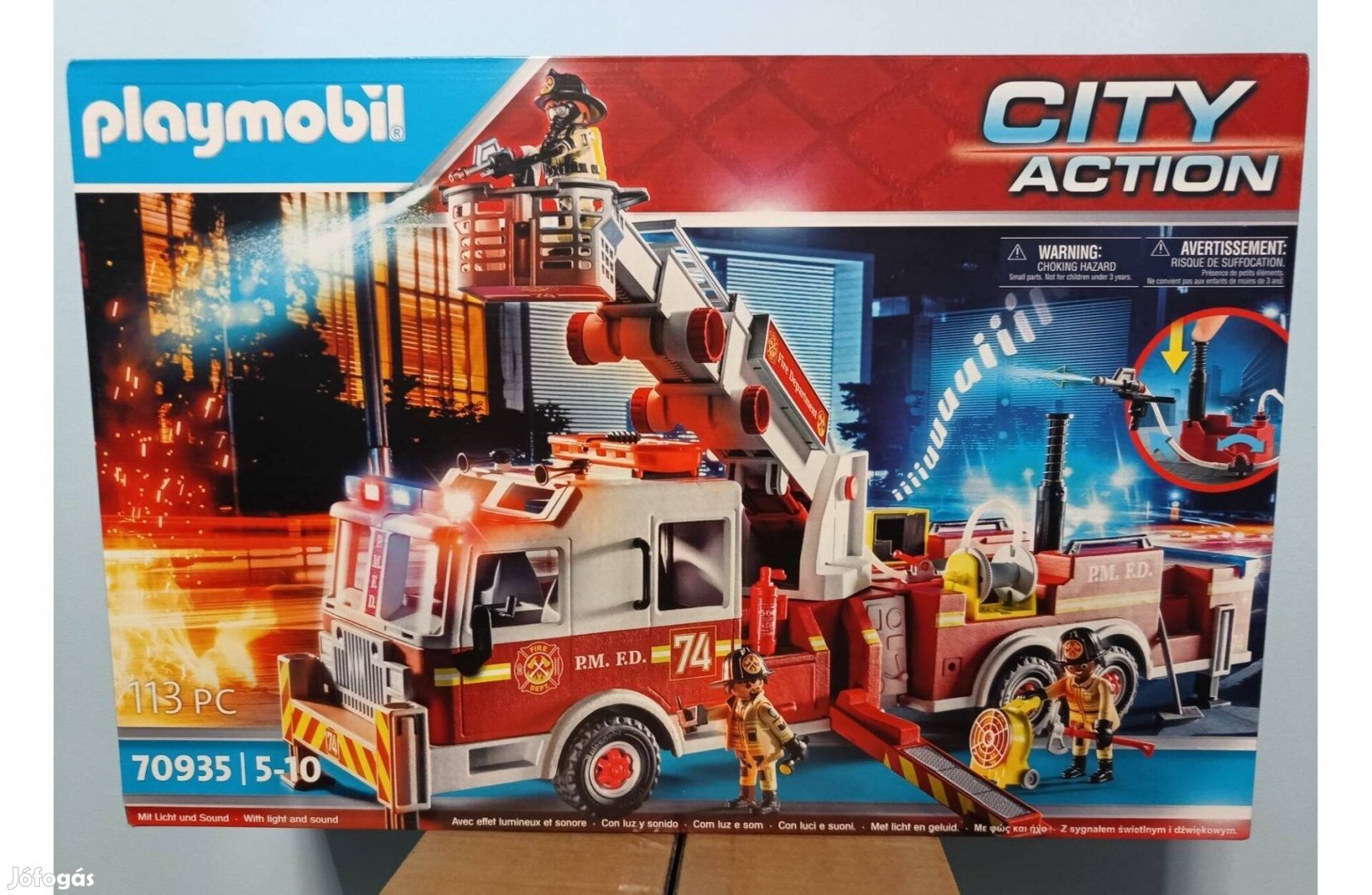 Playmobil 70935 Amerikai Létrás Tűzoltóautó Új Bontatlan