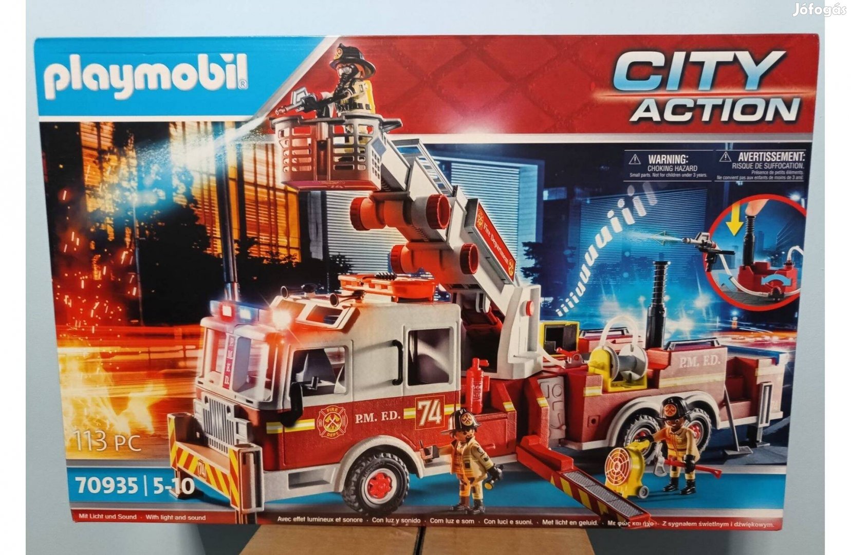 Playmobil 70935 Amerikai Létrás Tűzoltóautó Új Ingy. Száll. Bp-en