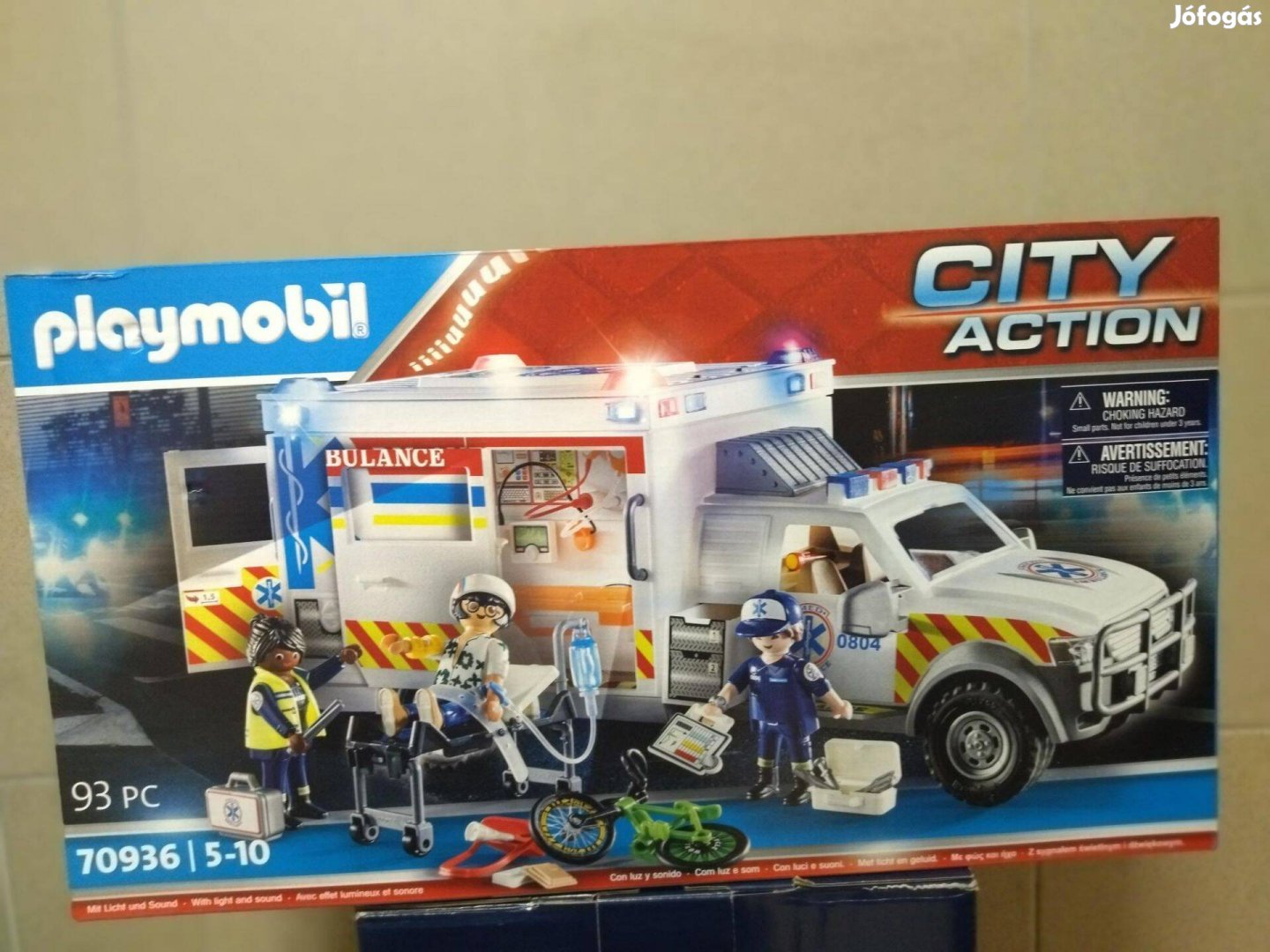 Playmobil 70936 Óriás amerikai mentőautó fénnyel és hanggal új