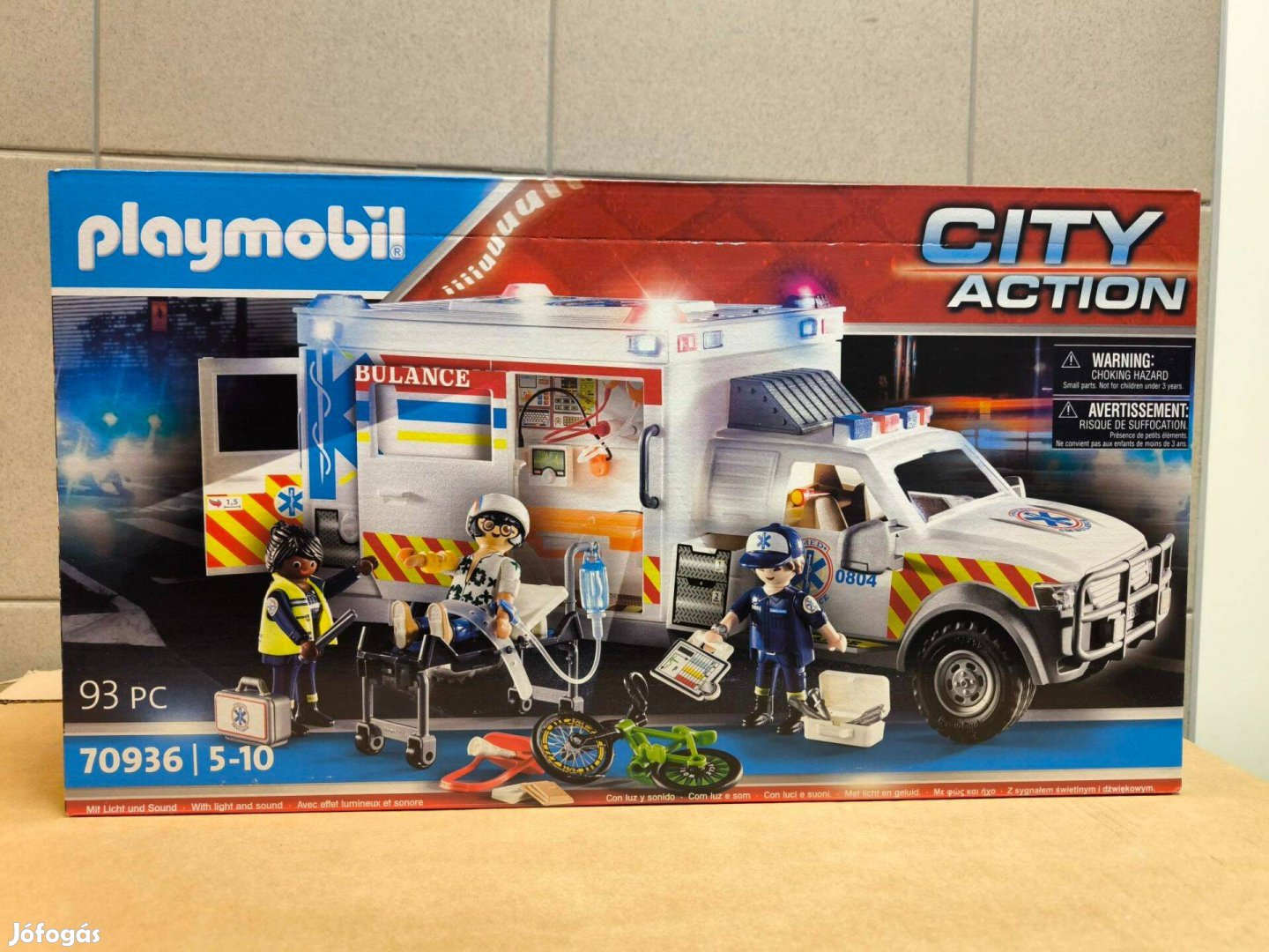 Playmobil 70936 Óriás amerikai mentőautó fénnyel és hanggal új