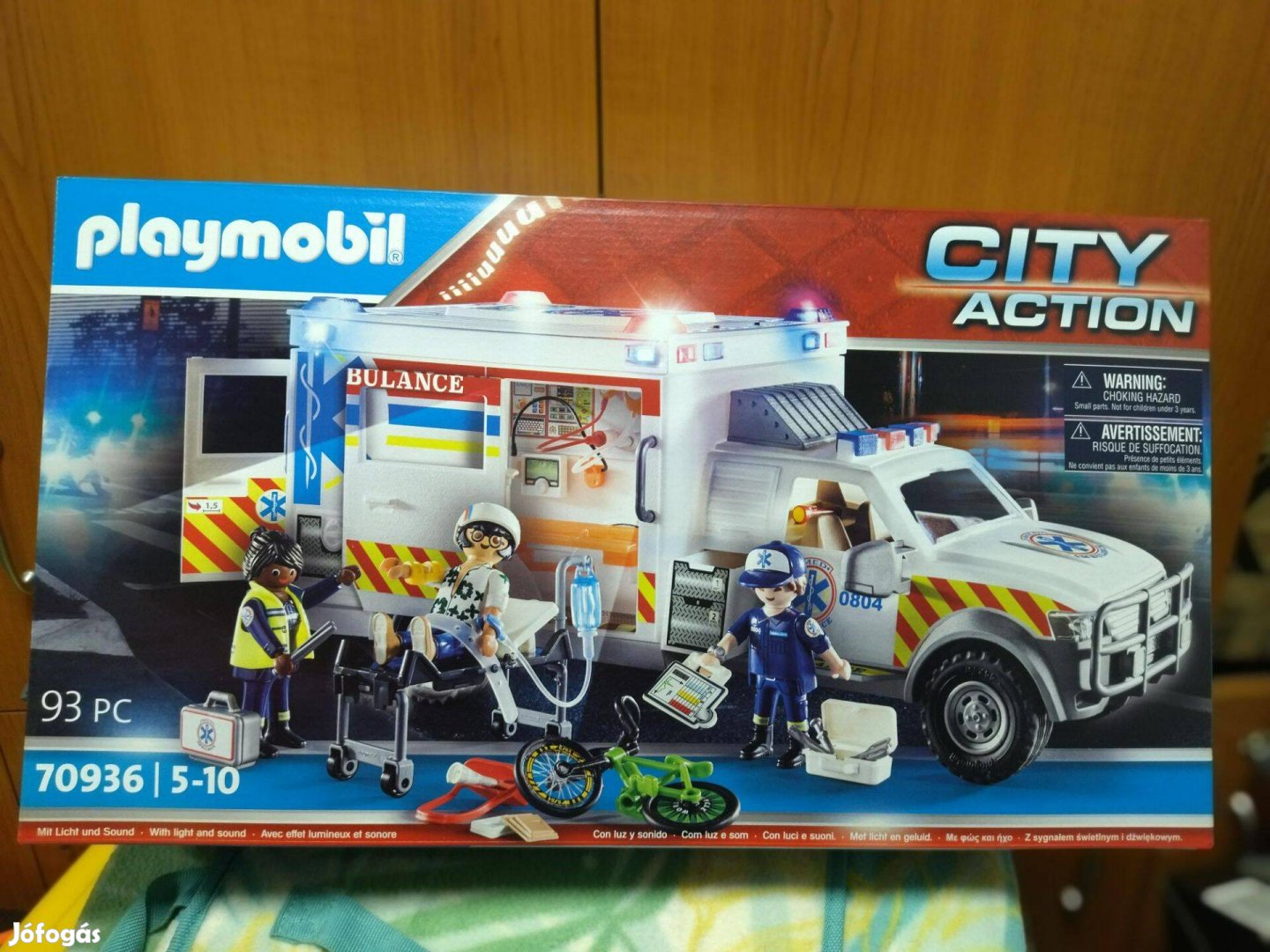 Playmobil 70936 Óriás amerikai mentőautó fénnyel és hanggal új