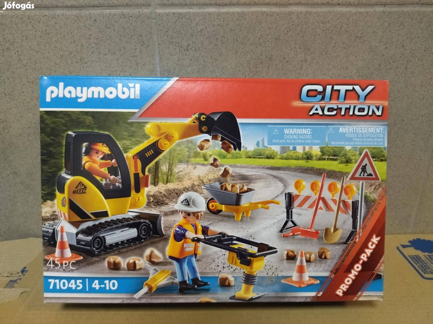 Playmobil 71045 Építkezés markolóval új, bontatlan