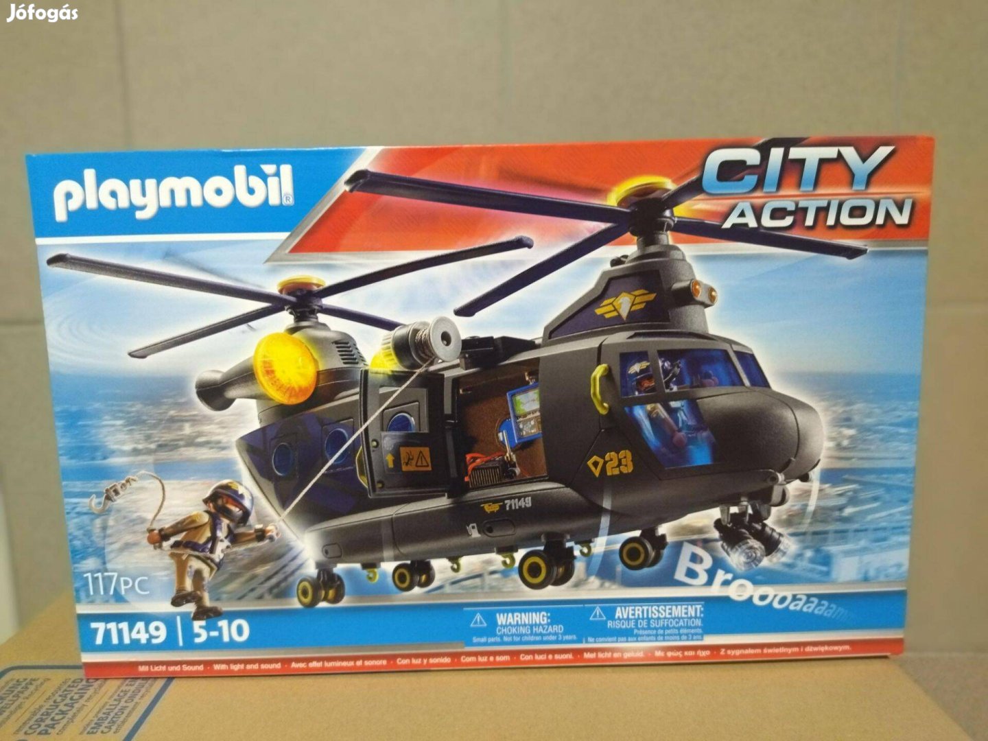 Playmobil 71149 SWAT Mentőhelikopter fénnyel és hanggal új, bontatlan