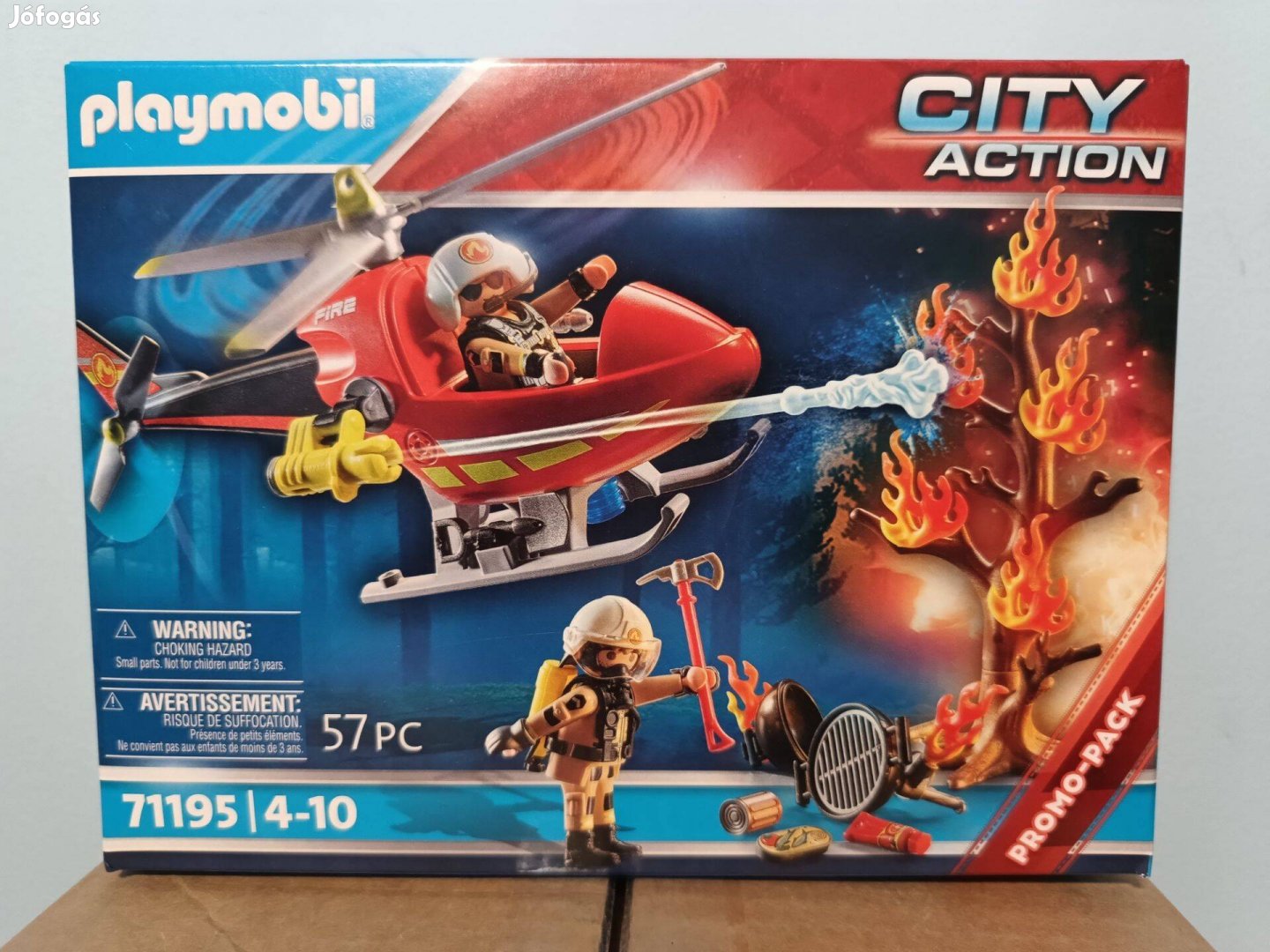 Playmobil 71195 Tűzoltó Helikopter Vízágyúval Új Bontatlan