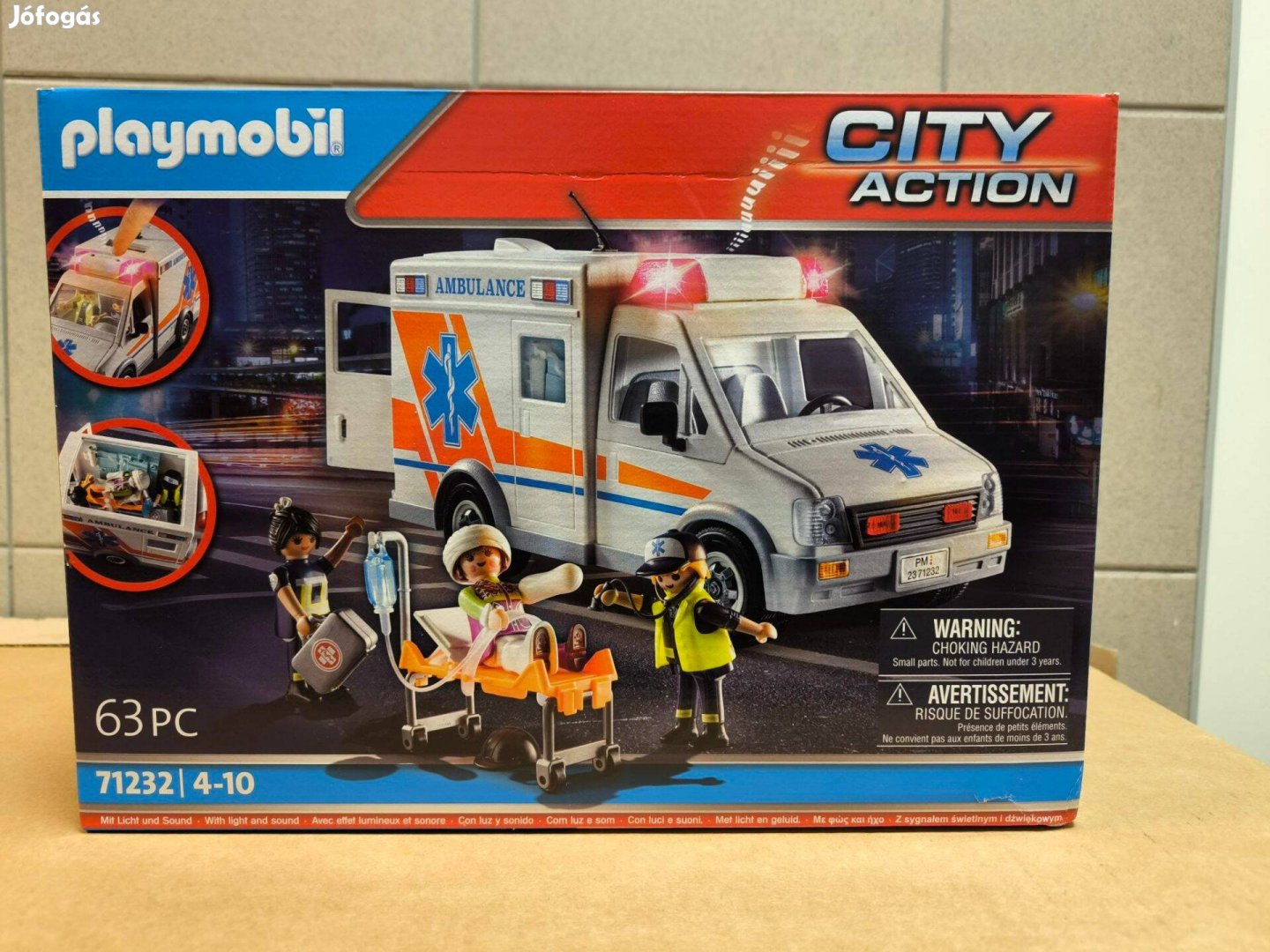 Playmobil 71232 Mentőautó fénnyel és hanggal új, bontatlan