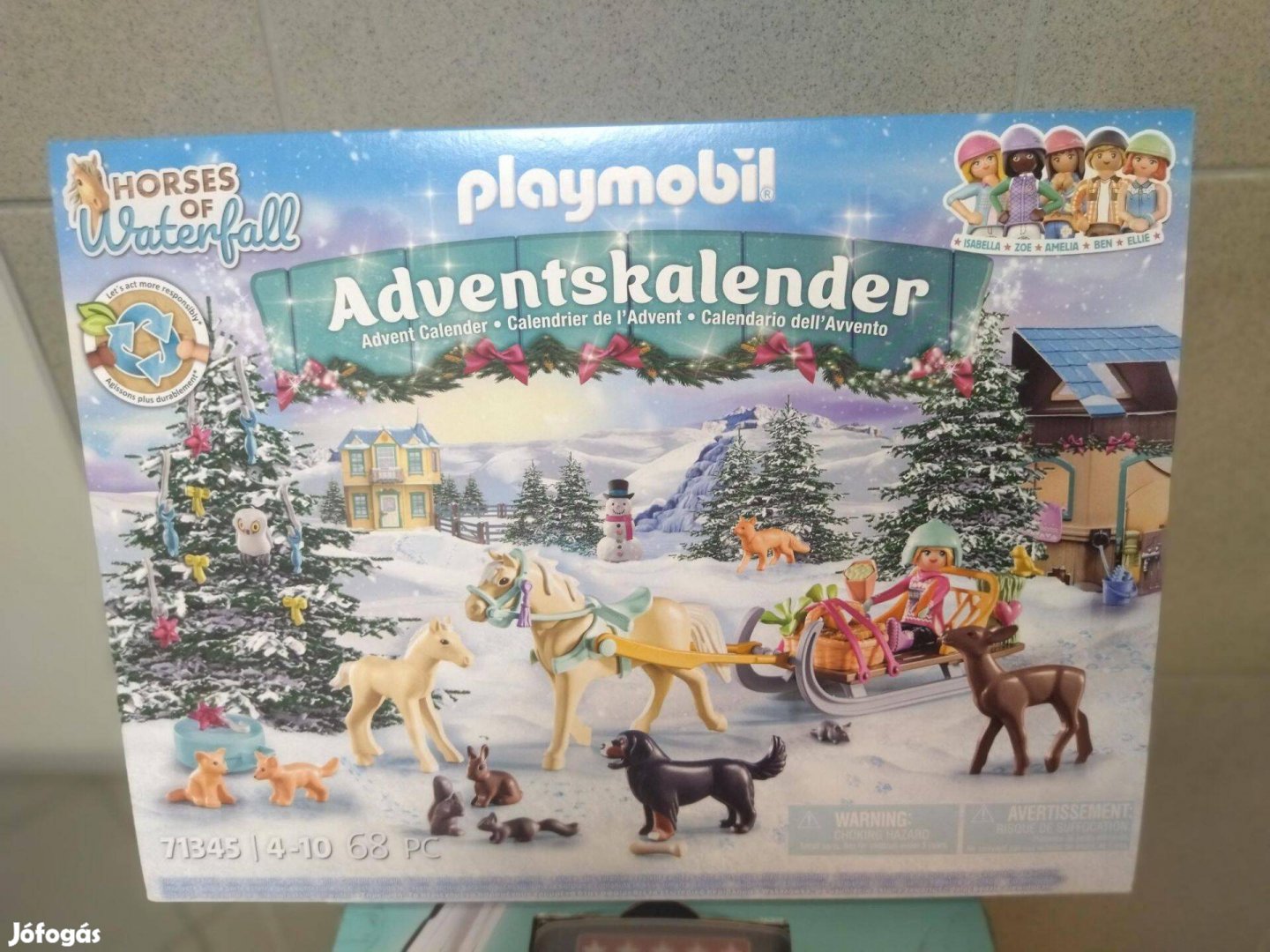 Playmobil 71345 Lovas adventi naptár Karácsonyi szánkózás új