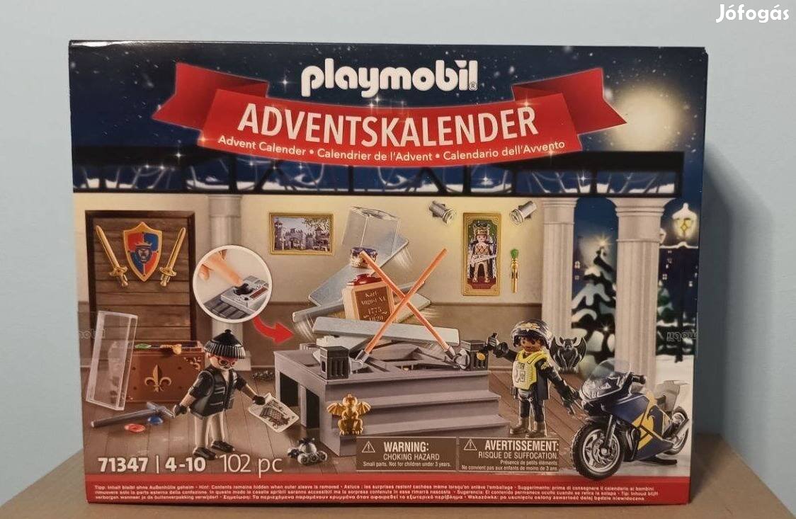 Playmobil 71347 Rendőr Adventi Naptár Múzeumi Rablás Új Bontatlan