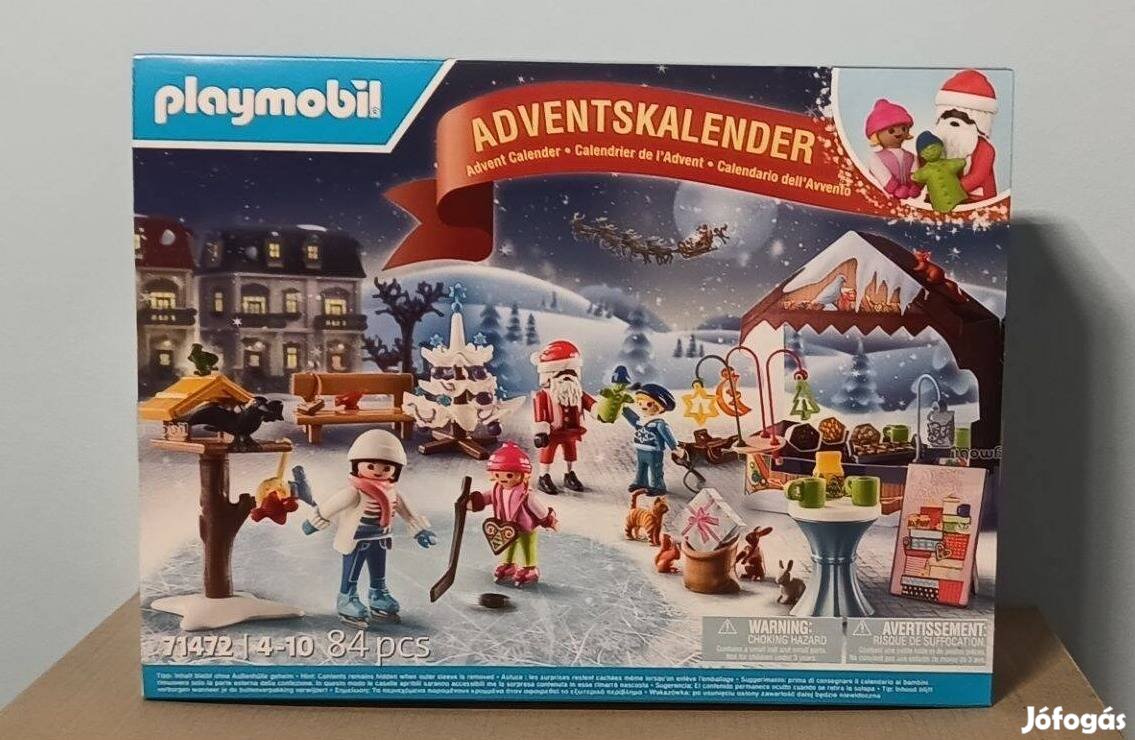 Playmobil 71472 Adventi Naptár Karácsonyi Vásár Új Bontatlan